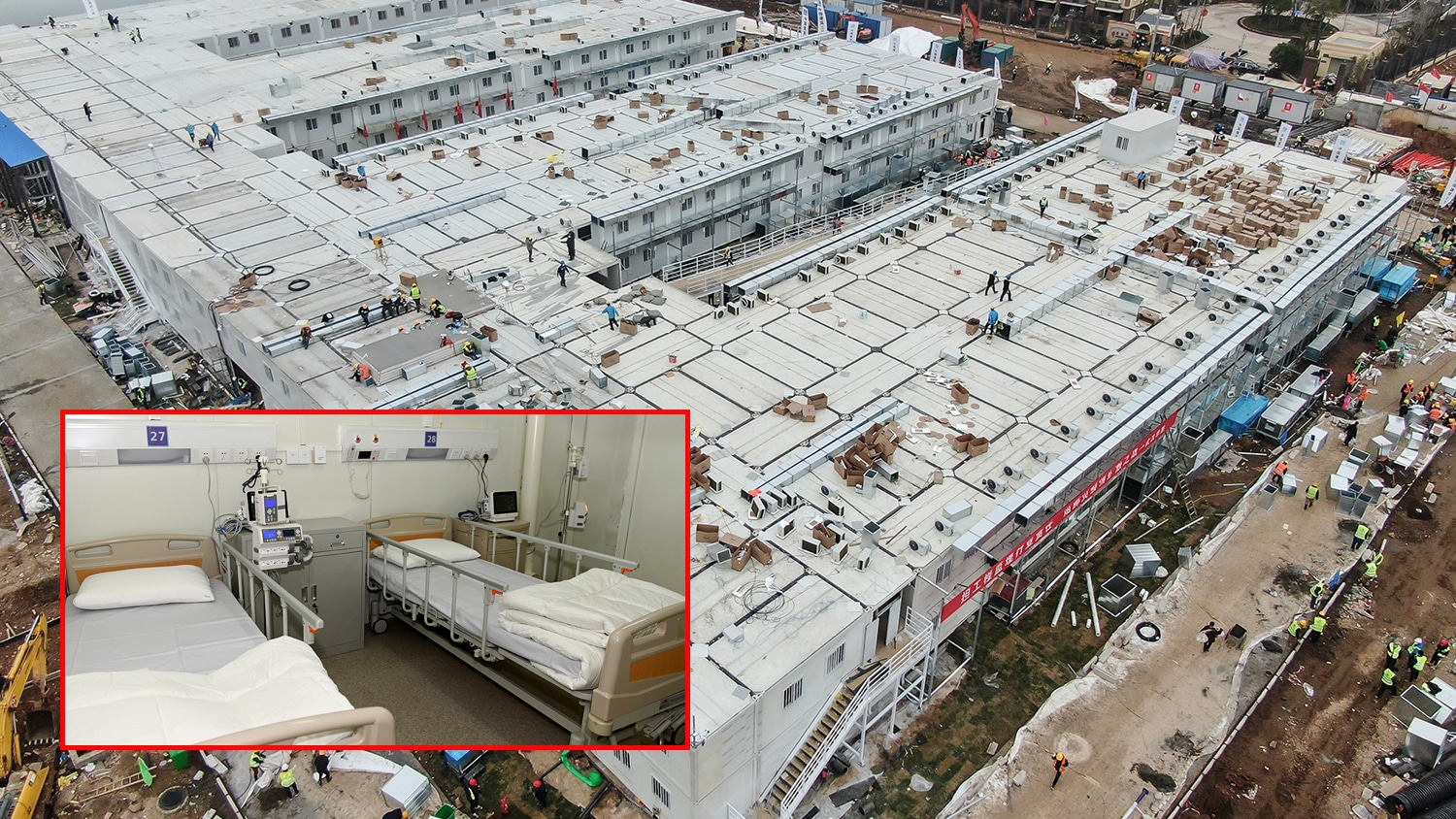 В Китае построили новый госпиталь за 10 дней