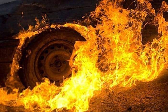 В Яване сгорел грузовик. Водитель погиб на месте происшествия
