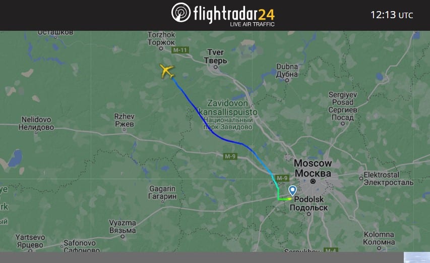 Самолеты Путина и Медведева вылетели из Москвы в Санкт-Петербург, — FlightRadar