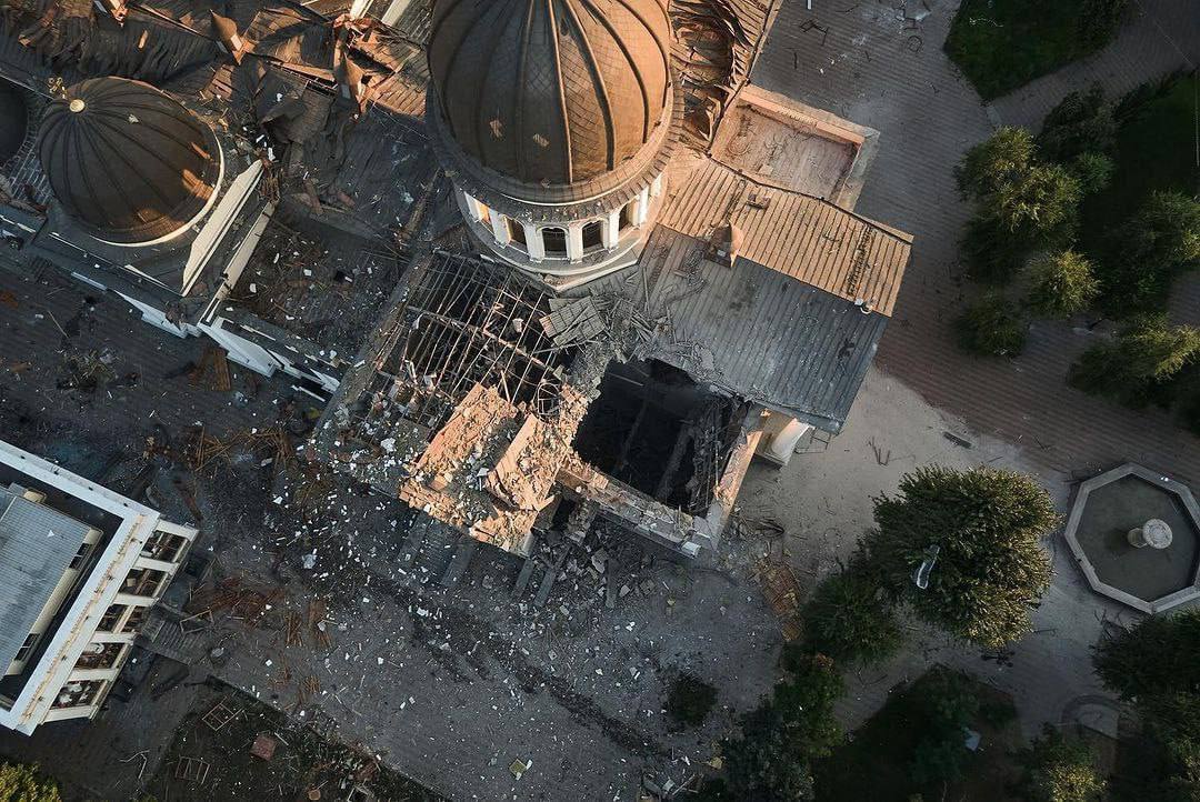 В России отказываются от ответственности за разрушение Спасо-Преображенского собора в Одессе
