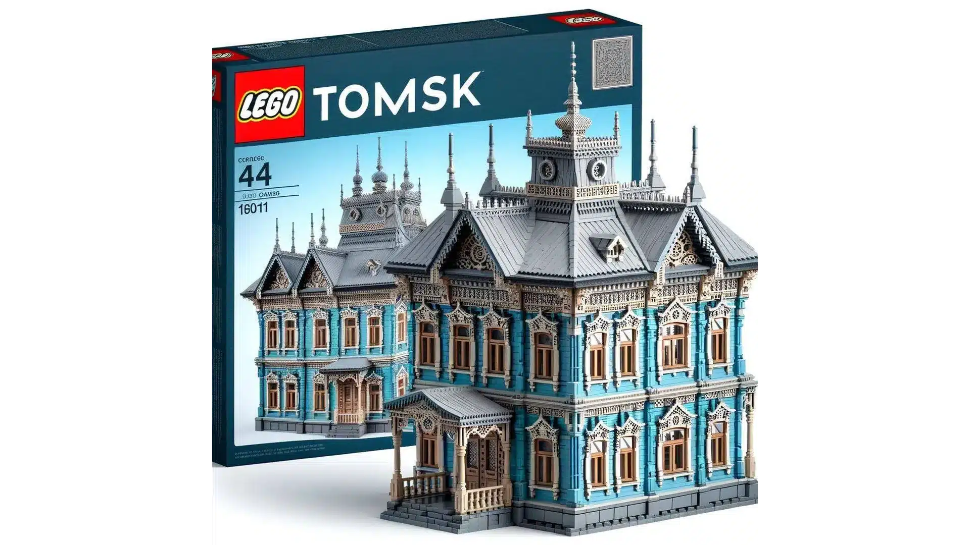 Разработчик создал уникальный концепт LEGO с деревянными домами Томска