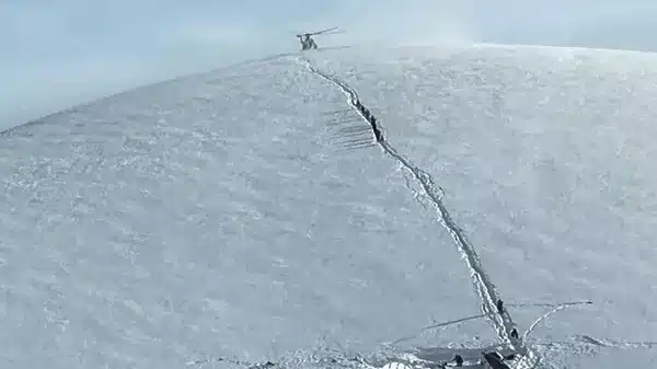 Место падения самолета Falcon 10 в Афганистане