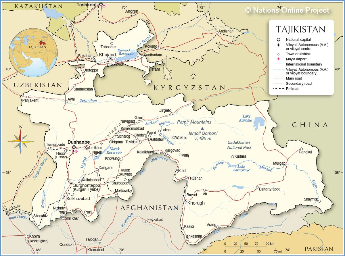 tajikistan-political-map