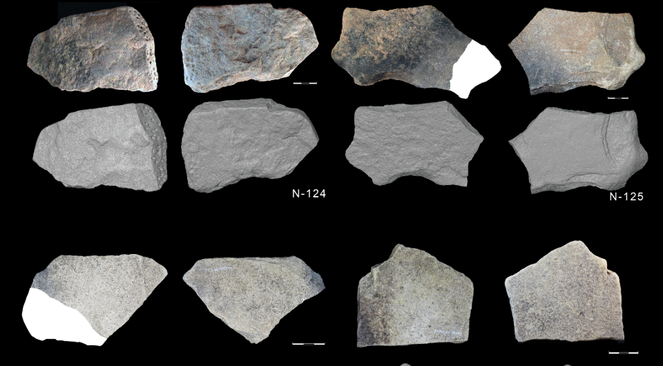 Каменные плитки из затопленного памятника эпох мезолита и неолита оказались функциональными орудиями