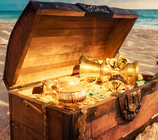 нашел золото в саду