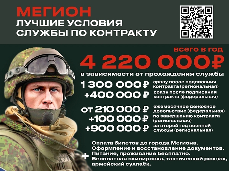 Регионы России снова подняли выплаты за контракт на войну