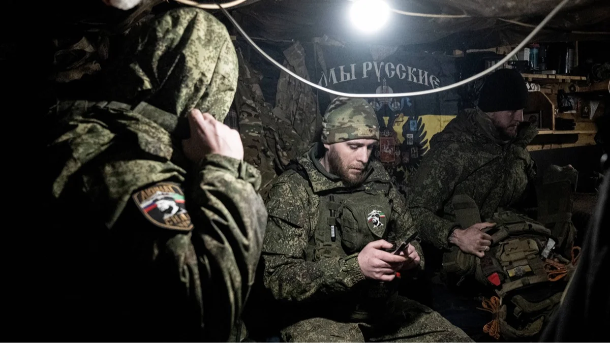 Российские военнослужащие на Сумском направлении