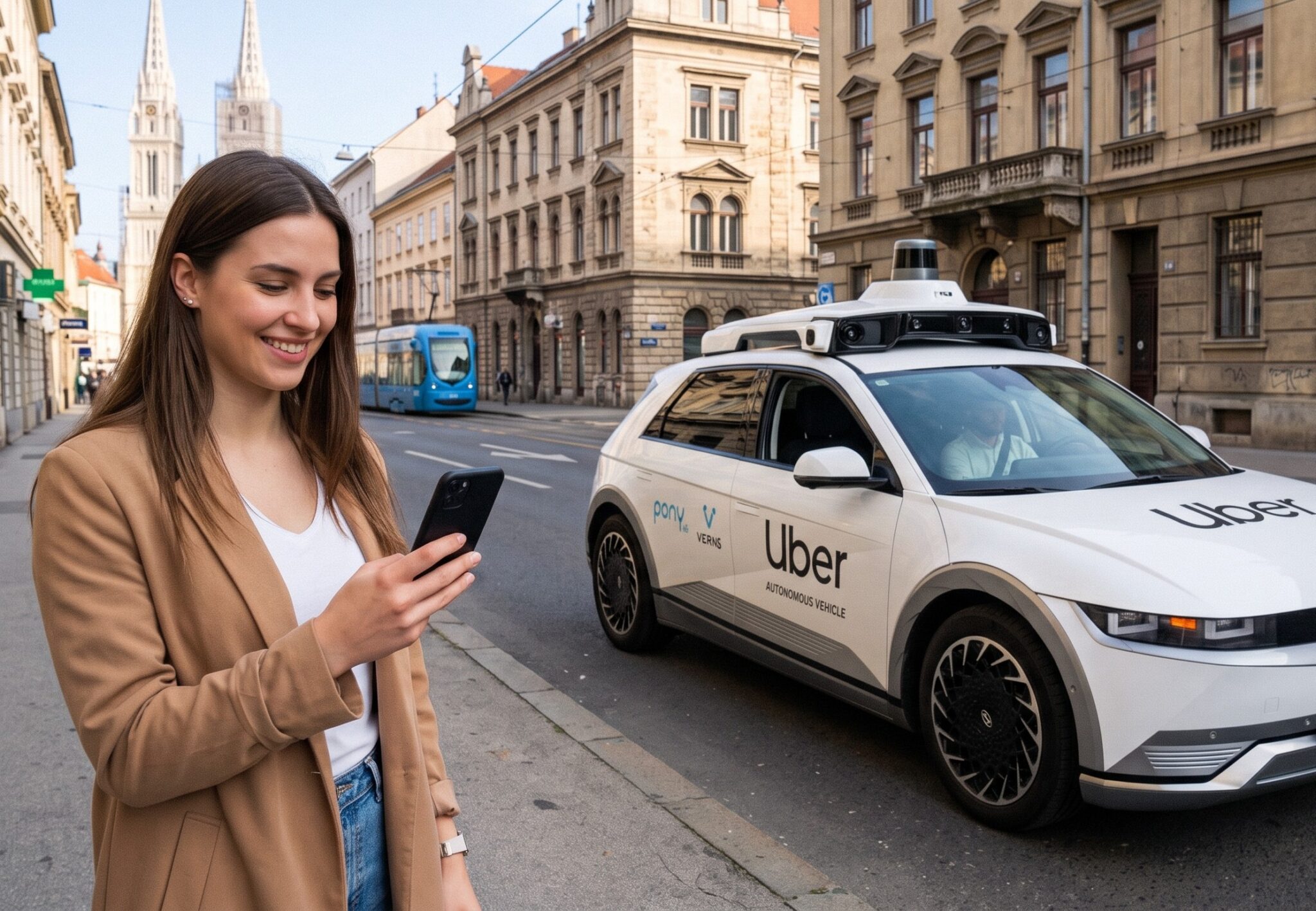 Еуропадағы Robotaxis: Uber, Pony.ai және Verne Загребте өздігінен жүретін көліктерді іске қосты