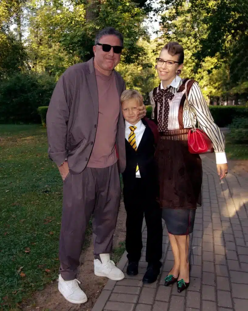 Maxim Vitorgan, Ksenia Sobchak și fiul lor, Platon