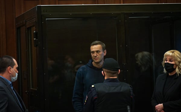 Алексей Навальный в суде.