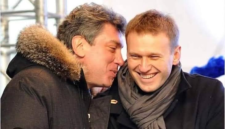 Борис Немцов и Алексей Навальный